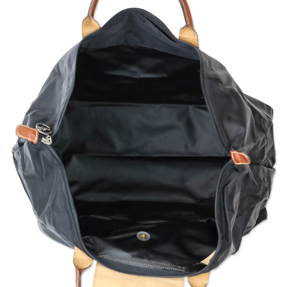 Longchamp Black Nylon Large Le Pliage Tote