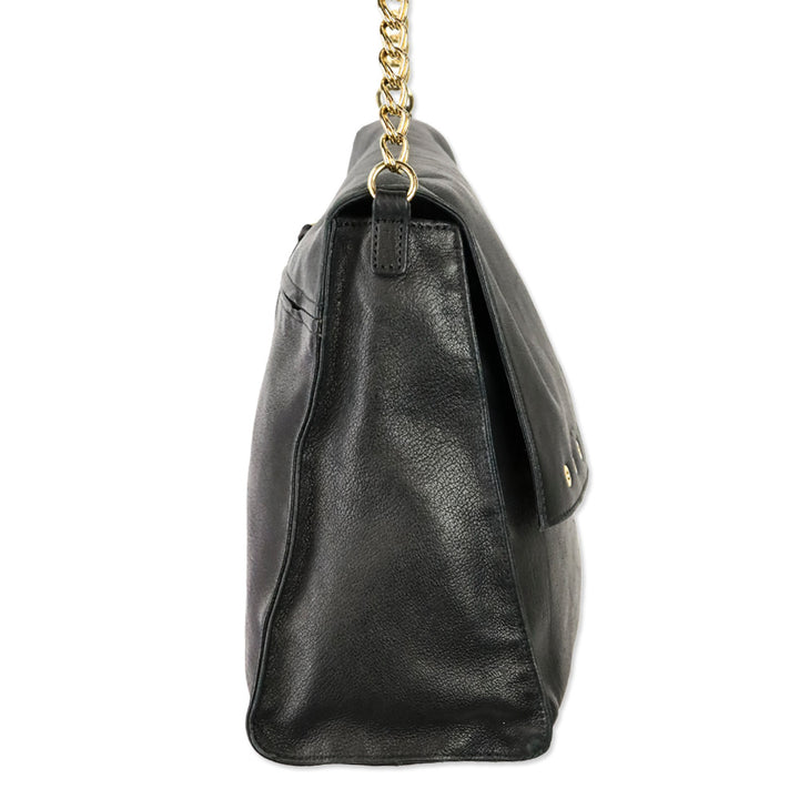 Longchamp Black Paris Rocks Shoulder Bag