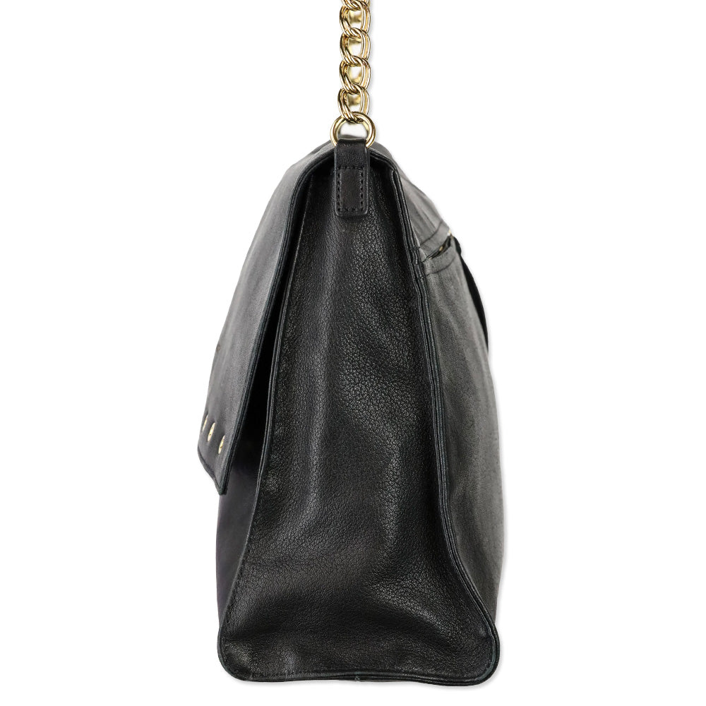 Longchamp Black Paris Rocks Shoulder Bag