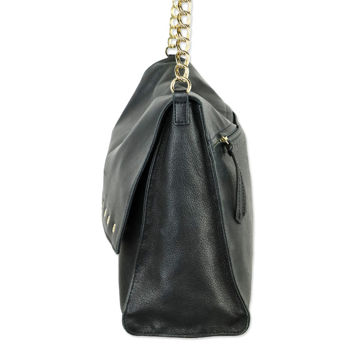 Longchamp Black Paris Rocks Shoulder Bag