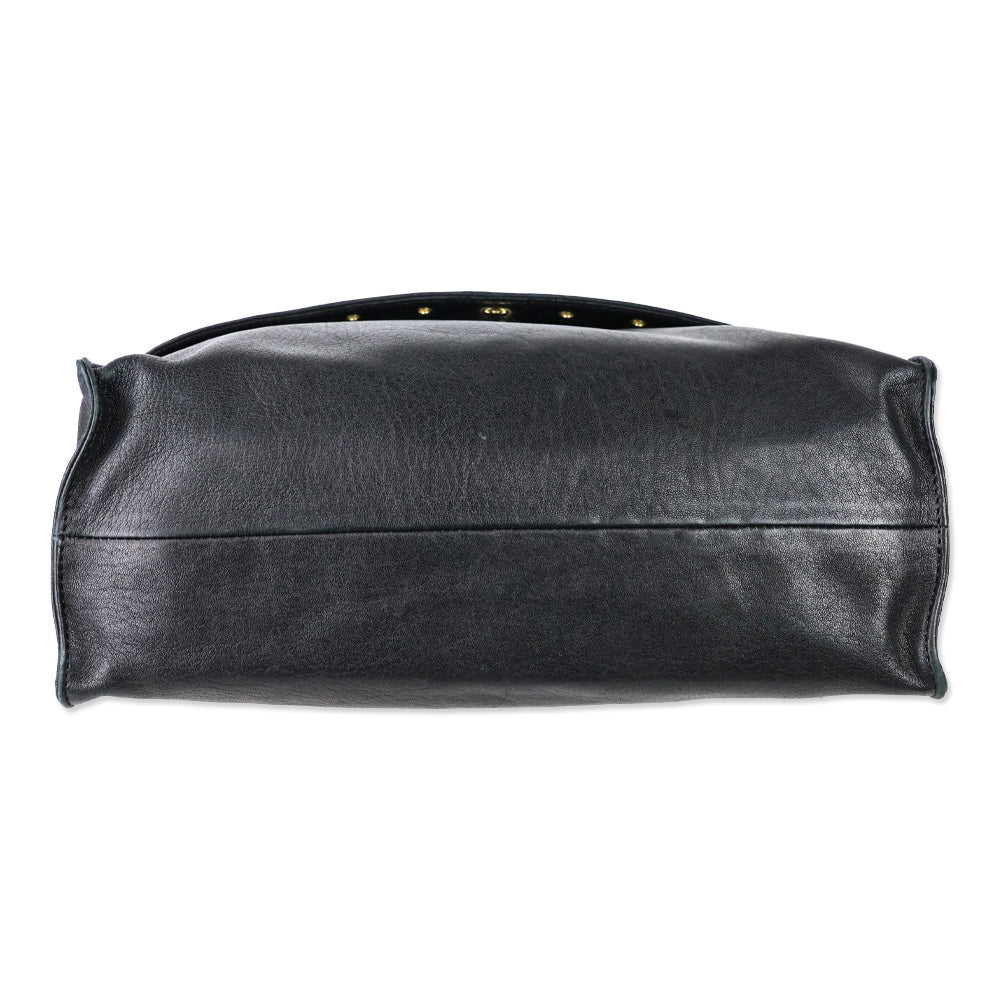 Longchamp Black Paris Rocks Shoulder Bag