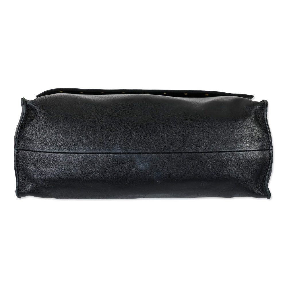 Longchamp Black Paris Rocks Shoulder Bag