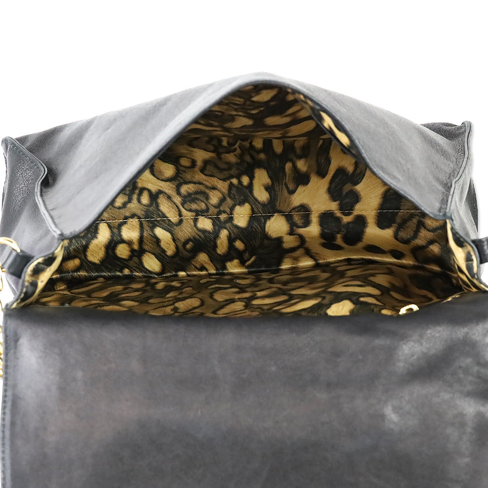 Longchamp Black Paris Rocks Shoulder Bag