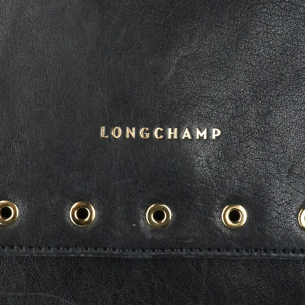 Longchamp Black Paris Rocks Shoulder Bag