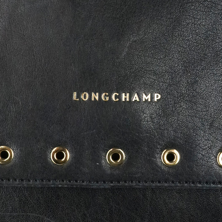 Longchamp Black Paris Rocks Shoulder Bag