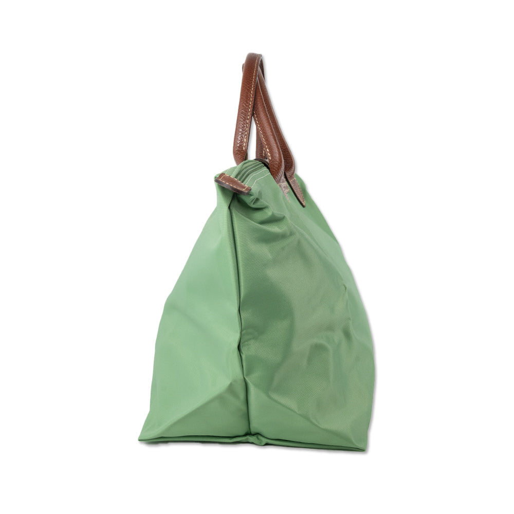 Longchamp Green Nylon Medium Le Pliage Tote