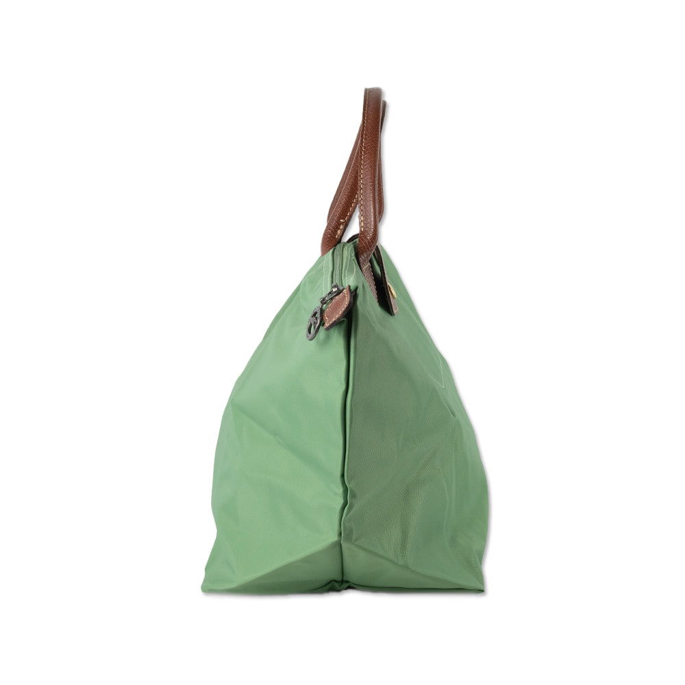 Longchamp Green Nylon Medium Le Pliage Tote