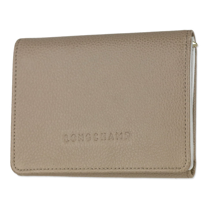 Longchamp Le Foulonné Cartera Turtledove Compact Wallet