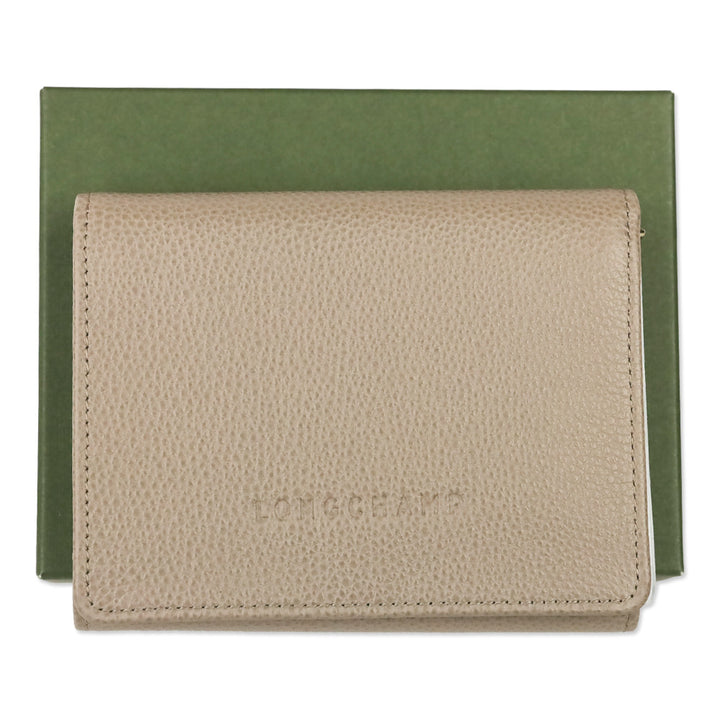 Longchamp Le Foulonné Cartera Turtledove Compact Wallet