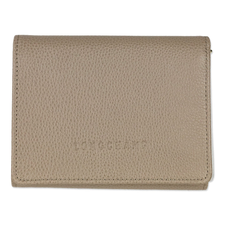 Longchamp Le Foulonné Cartera Turtledove Compact Wallet
