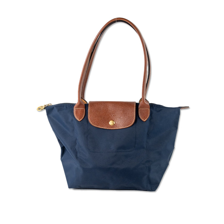 Longchamp Navy Nylon Small Le Pliage Tote