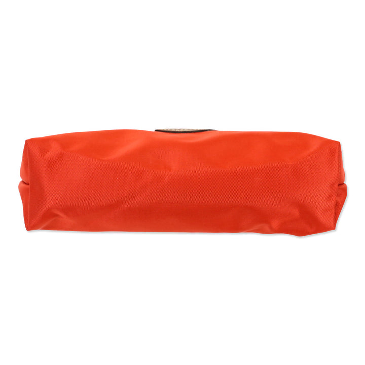 Longchamp Orange Nylon Zipper Pouch