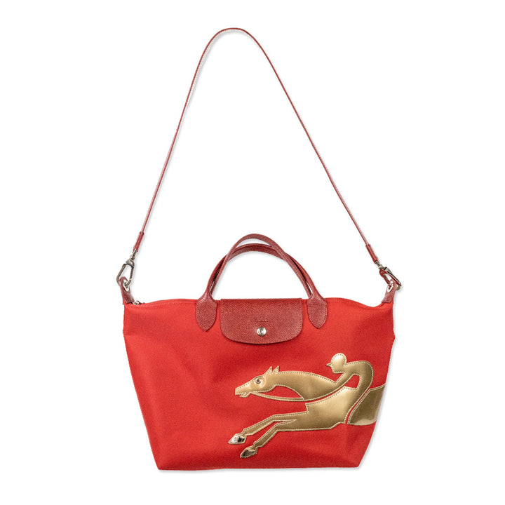 Longchamp Red Le Pliage ‘The Year Of The Horse’ Bag