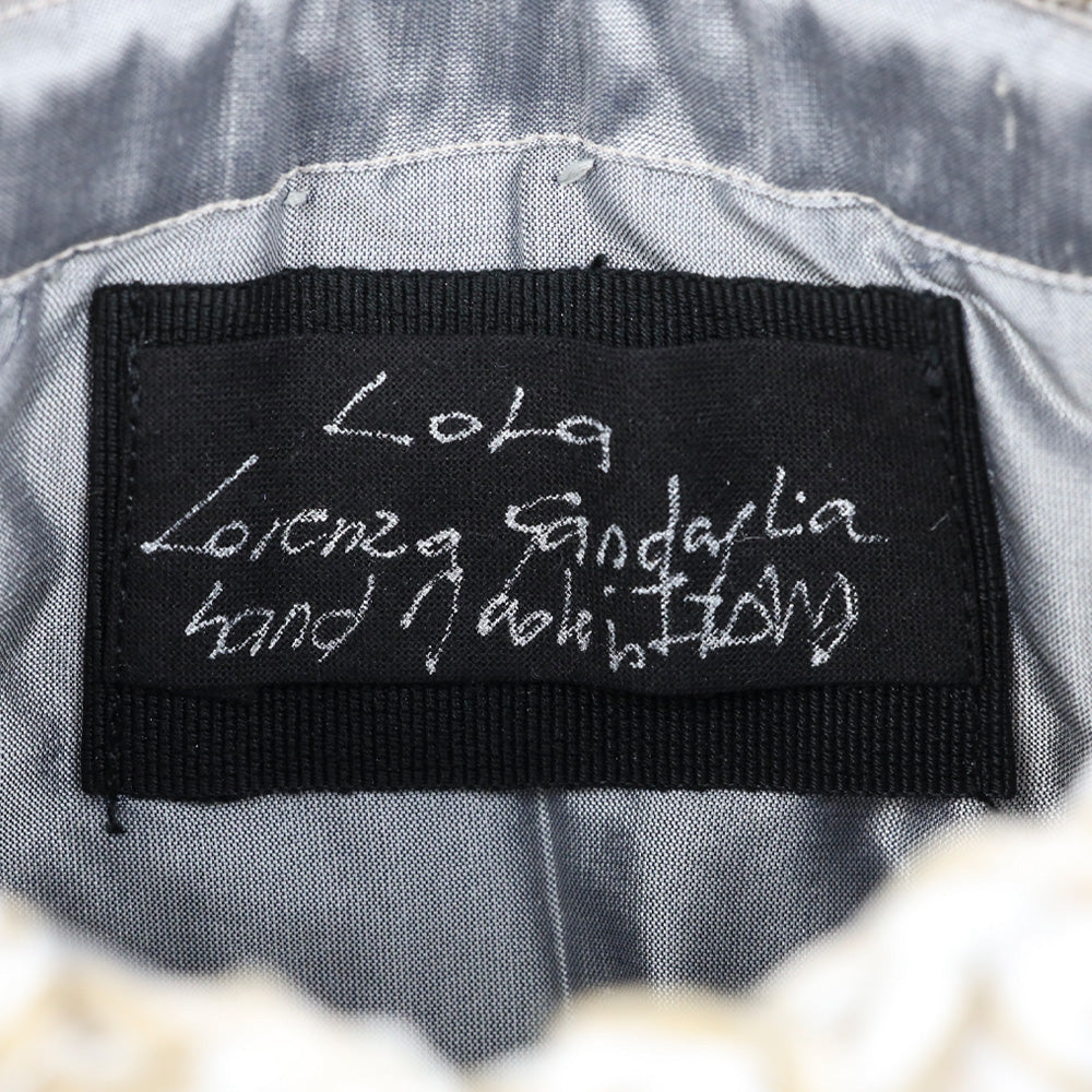 Lorenza Gandaglia Braided Raffia Blue Sequin Embellished Clutch