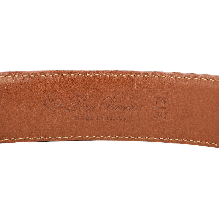 Loro Piana Brown Leather Belt
