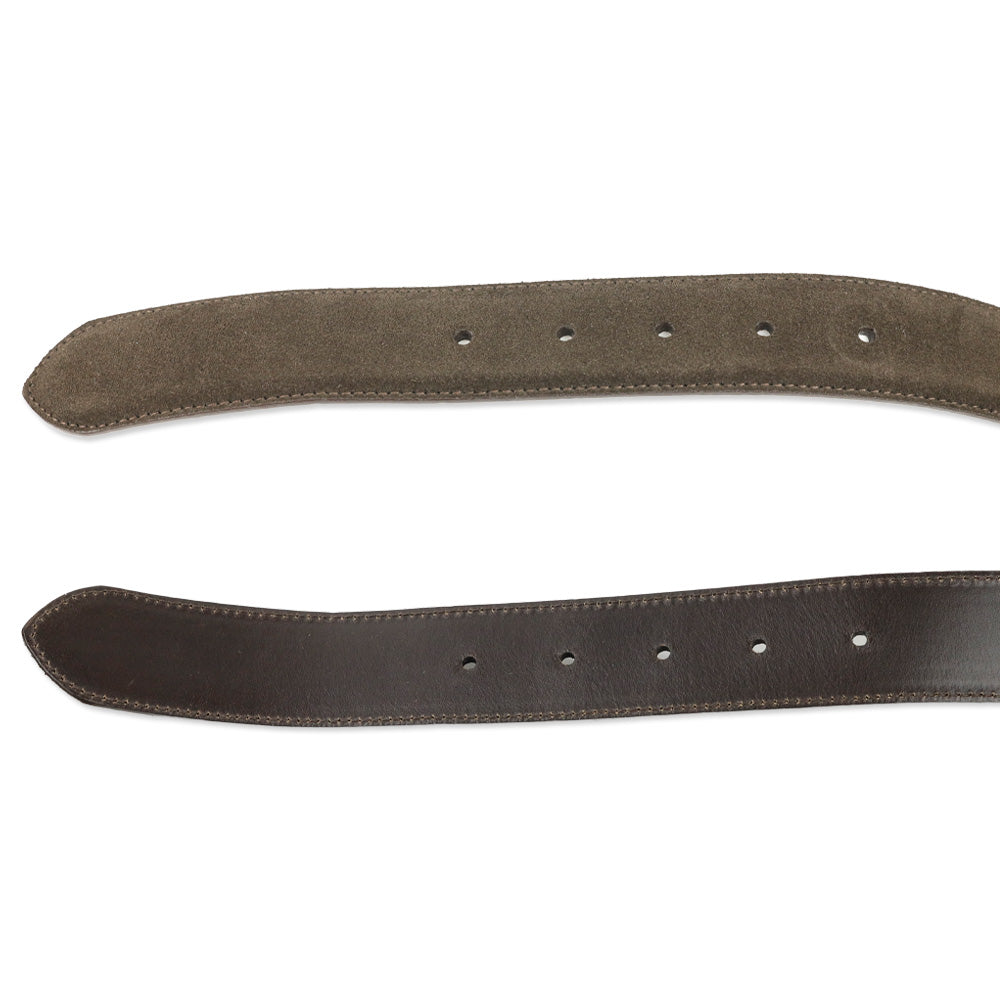 Loro Piana Brown Leather Belt | DBLTKE Luxury Consignment Boutique