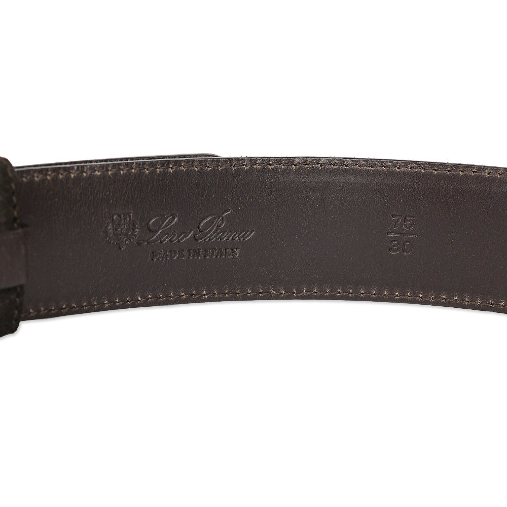 Loro Piana Brown Suede Belt
