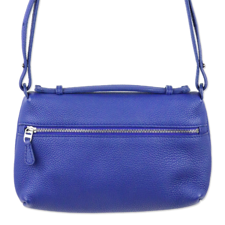 Loro Piana Cobalt Grained Leather Extra Pocket Crossbody Bag