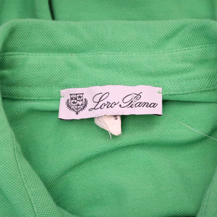 Loro Piana Green Cotton 3/4 Sleeve Button Up