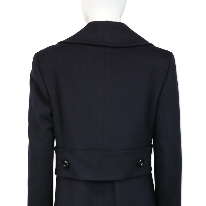 Loro Piana Navy Wool Coat