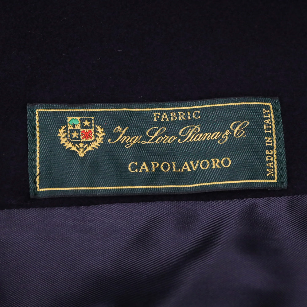 Loro Piana Navy Wool Coat