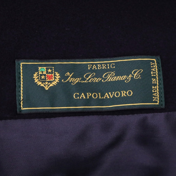 Loro Piana Navy Wool Coat