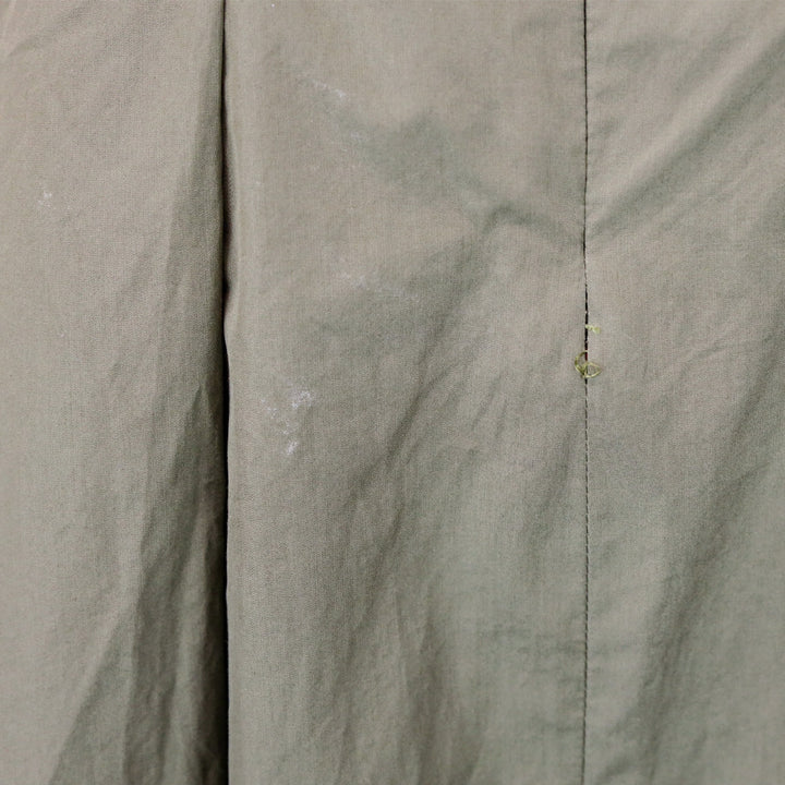 Loro Piana Olive Green Cotton Pleated Midi Skirt