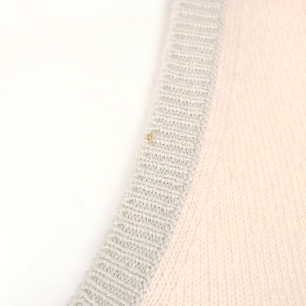 Loro Piana Pink Cashmere V-Neck Sweater Vest
