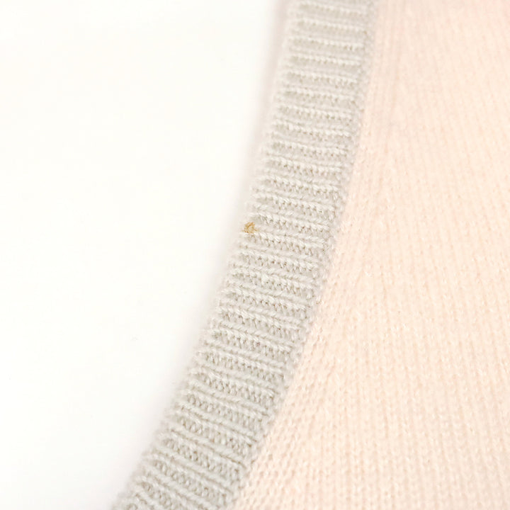 Loro Piana Pink Cashmere V-Neck Sweater Vest