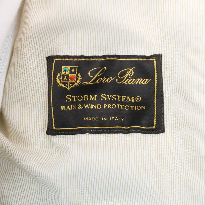 Loro Piana White Ribbed Cotton High Neck Utility Jacket