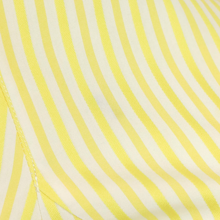 Loro Piana Yellow/White Striped Button Up Shirt