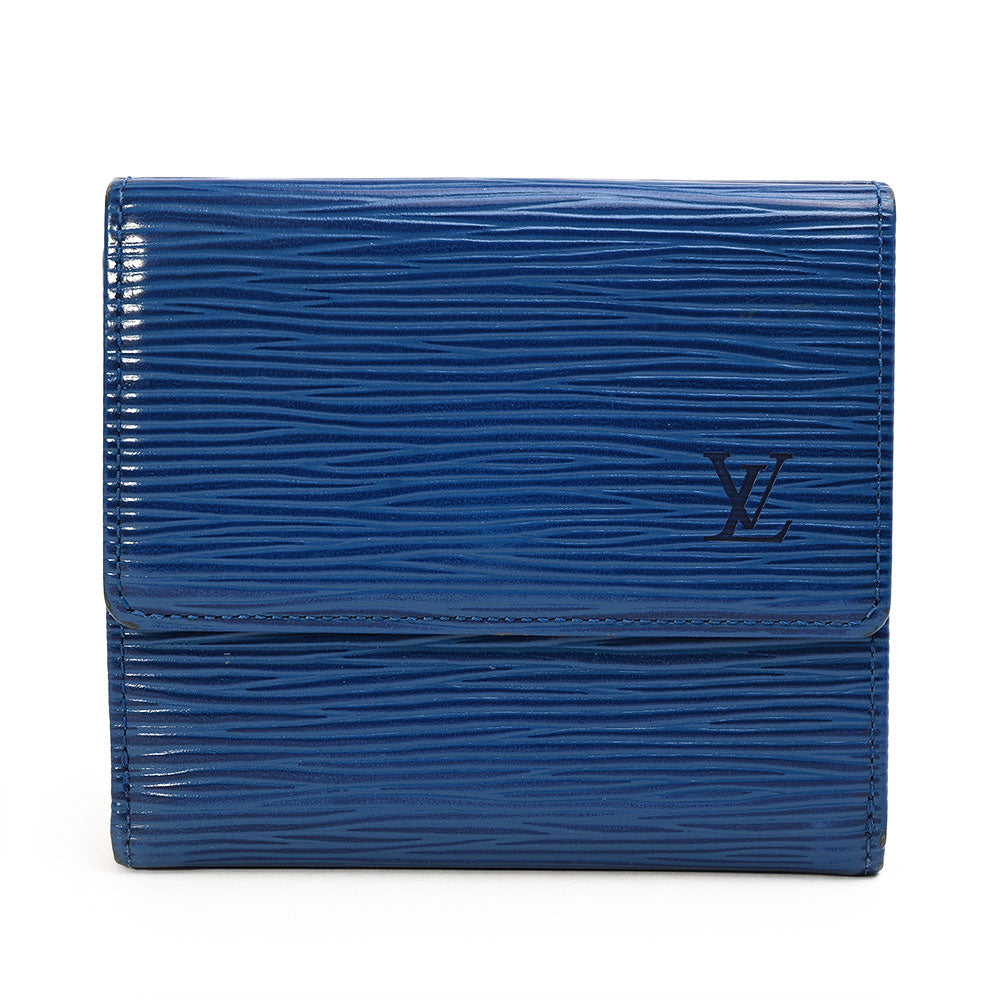 Louis Vuitton Blue Epi Leather Bifold Wallet