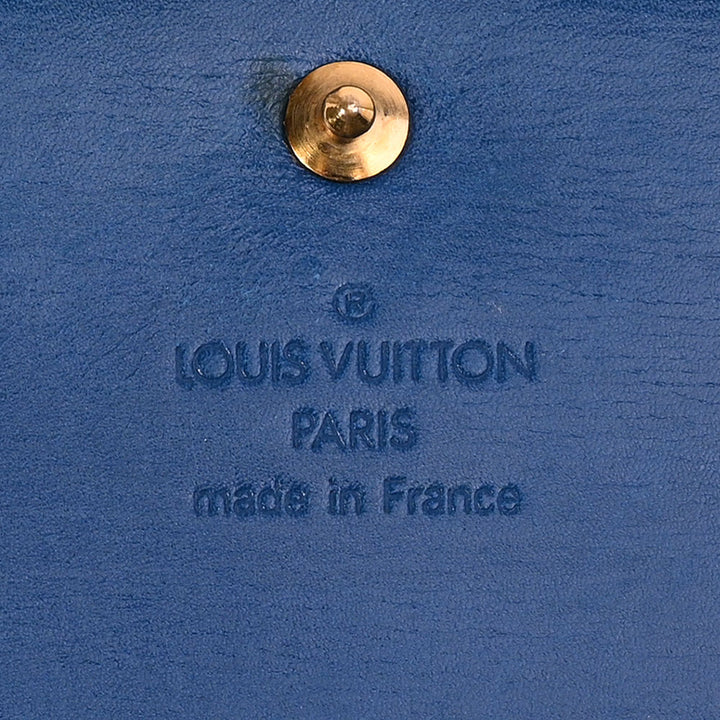 Louis Vuitton Blue Epi Leather Bifold Wallet