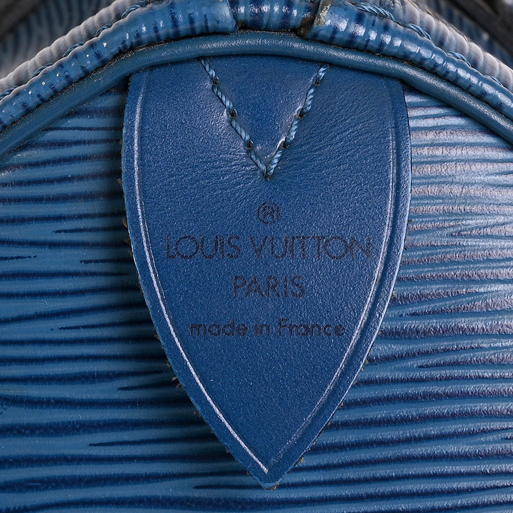 Louis Vuitton Blue Epi Leather Speedy 25
