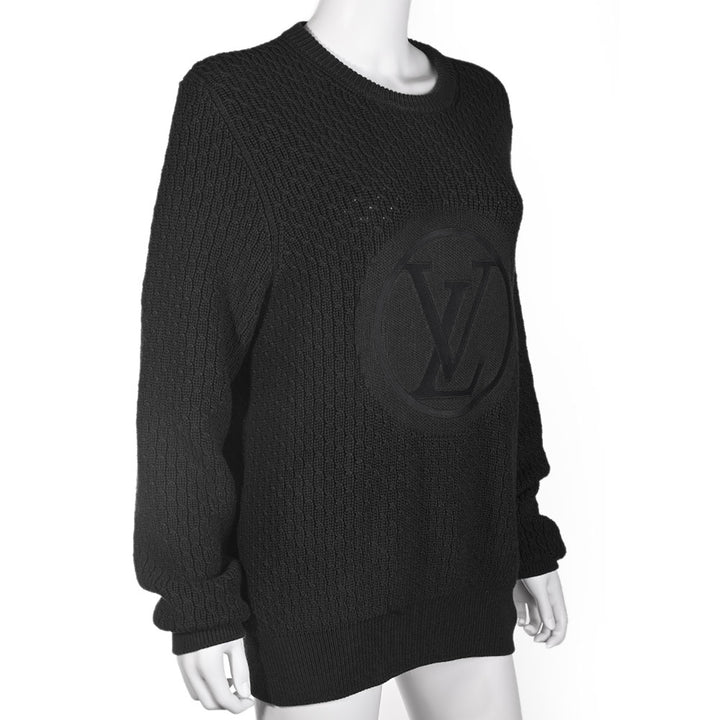Louis Vuitton Charcoal LV Knit Crewneck Sweater