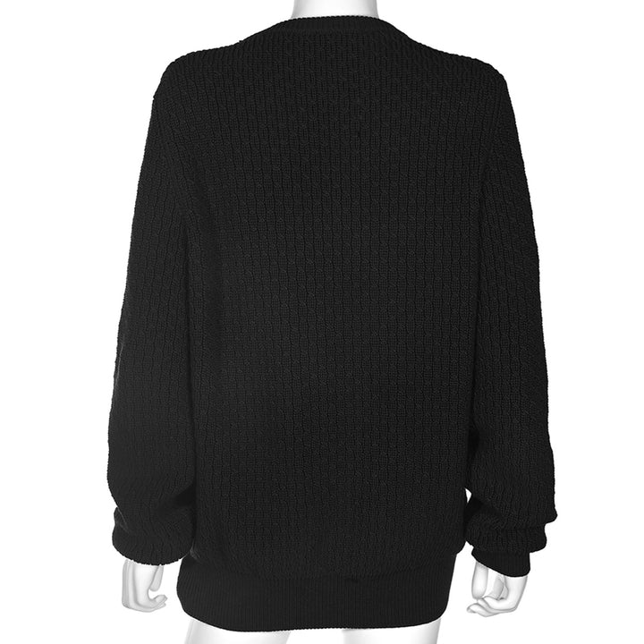 Louis Vuitton Charcoal LV Knit Crewneck Sweater