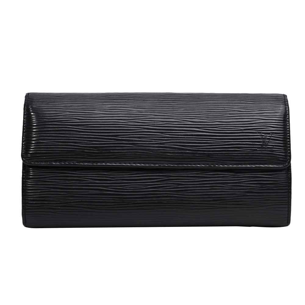 Louis Vuitton Vintage Black Epi Leather Sarah Wallet