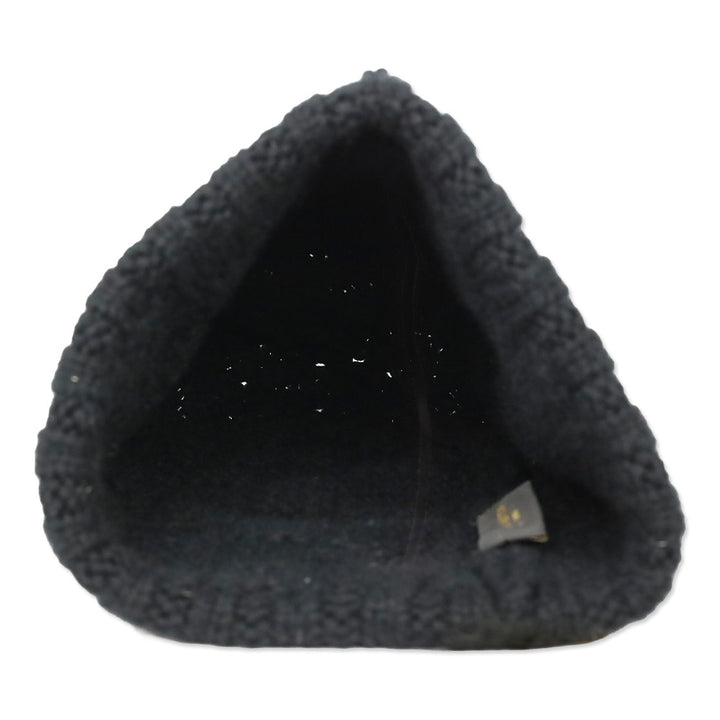 Louis Vuitton Black Cashmere Damier Helsinki Beanie