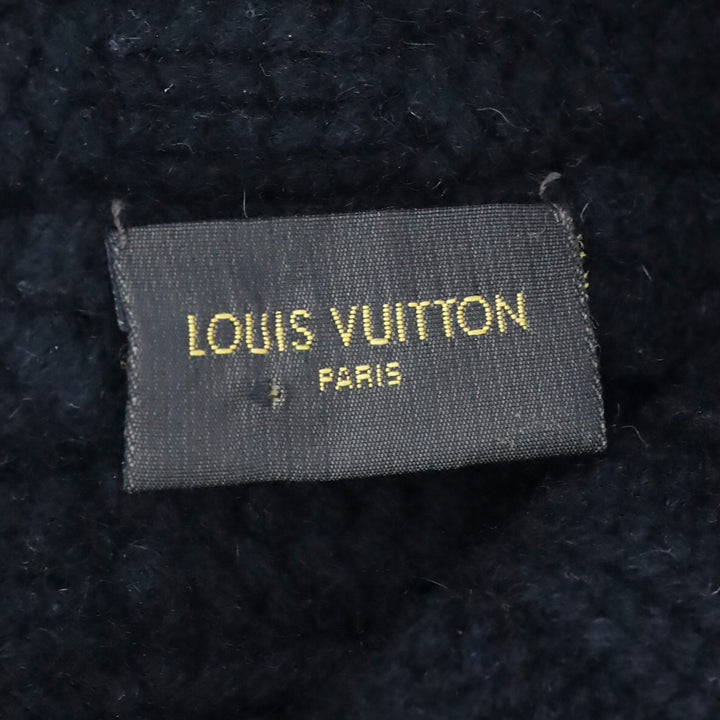 Louis Vuitton Black Cashmere Damier Helsinki Beanie