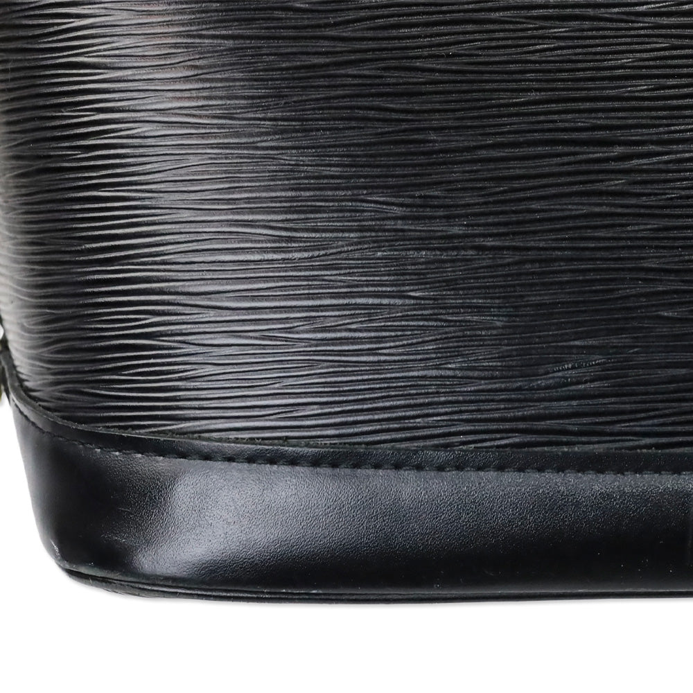 Louis Vuitton Black Epi Leather Alma PM Handbag