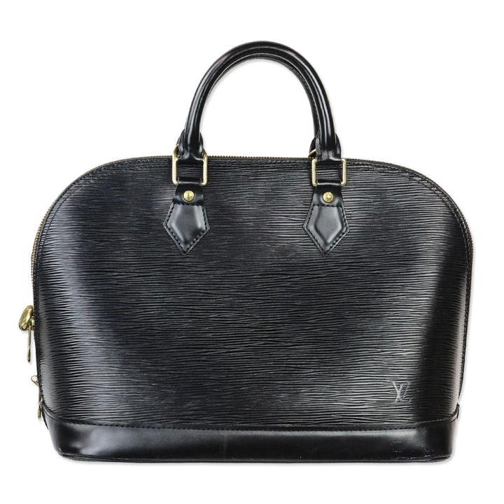 Louis Vuitton Black Epi Leather Alma PM Handbag