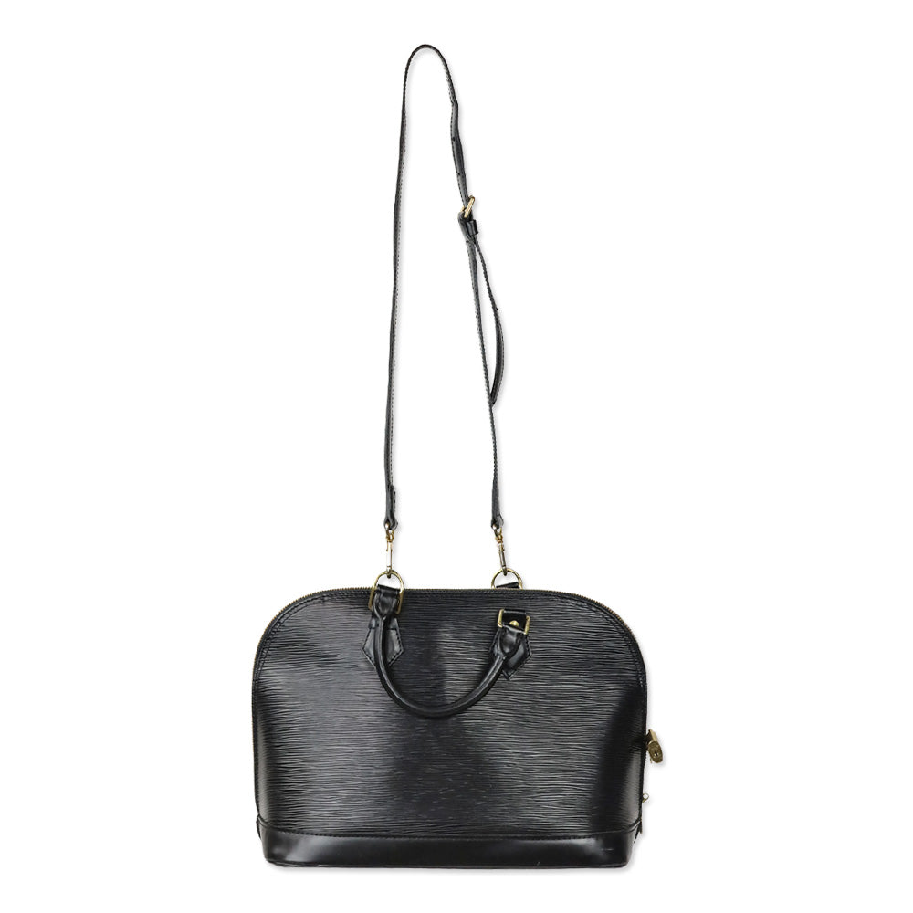 Louis Vuitton Black Epi Leather Alma PM Handbag