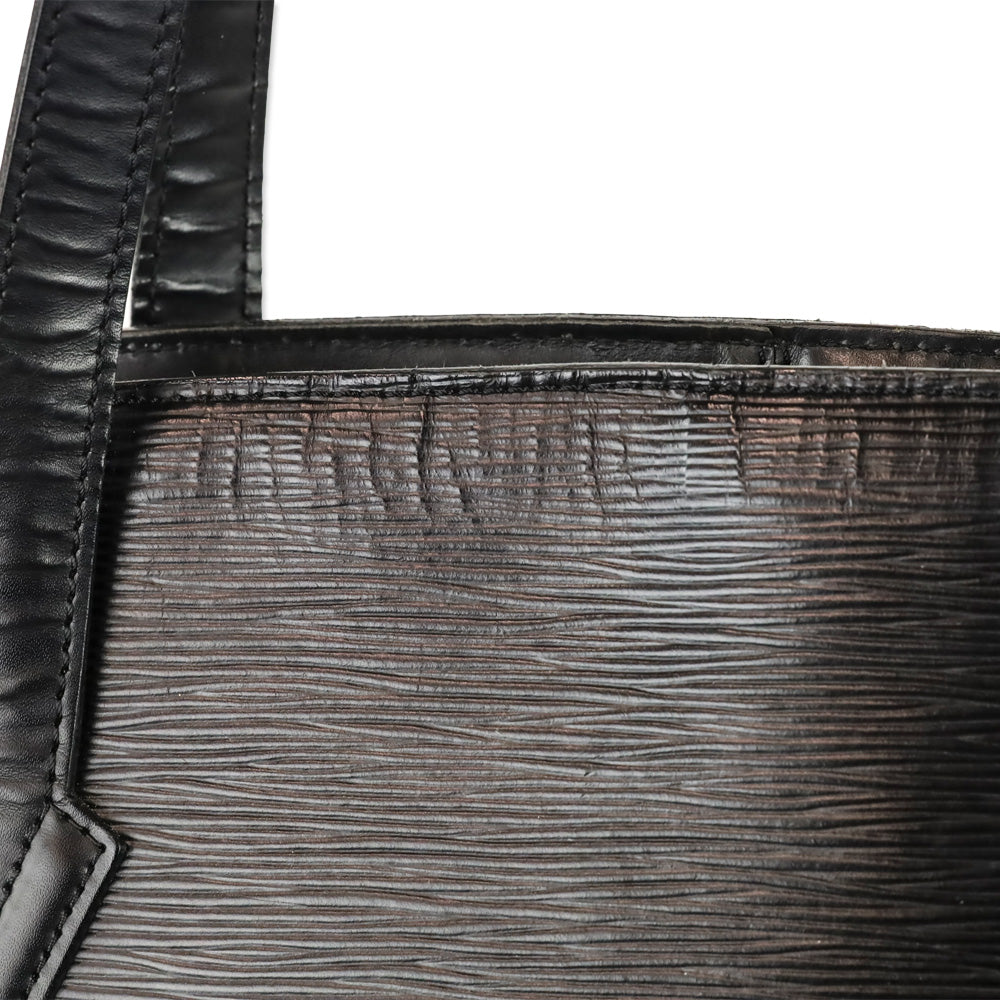 Louis Vuitton Black Epi Leather Lussac Bag