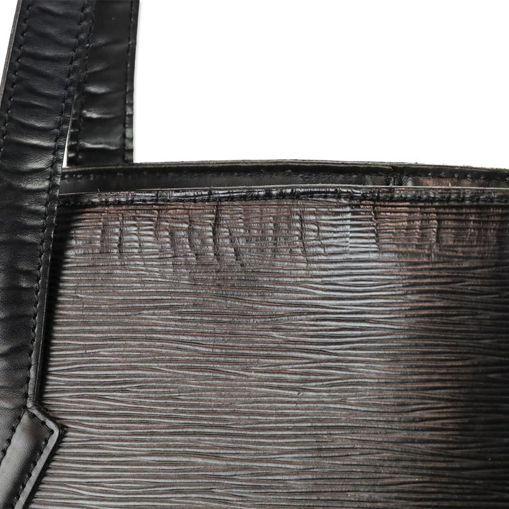 Louis Vuitton Black Epi Leather Lussac Bag