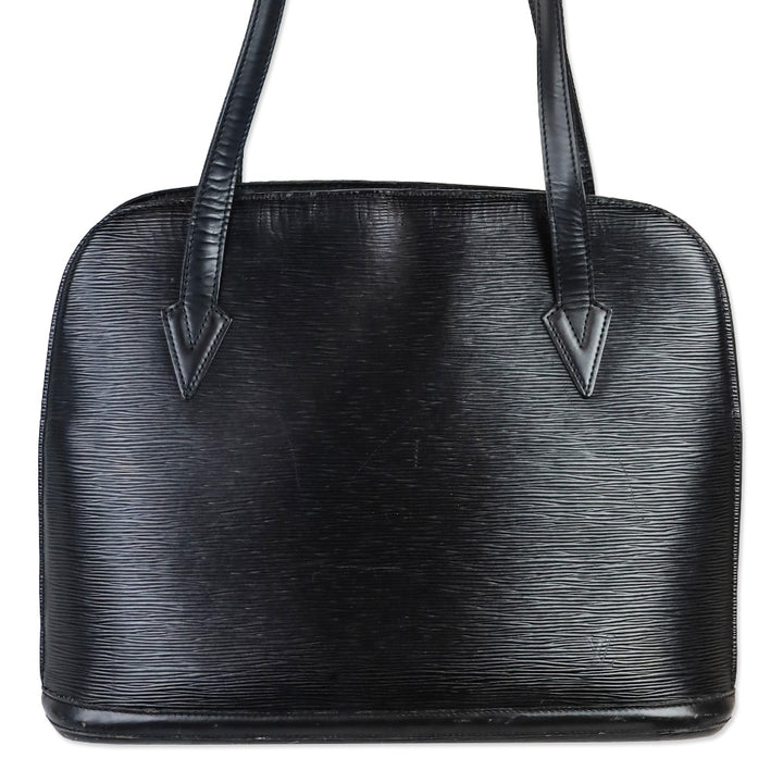 Louis Vuitton Black Epi Leather Lussac Bag
