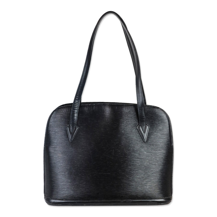 Louis Vuitton Black Epi Leather Lussac Bag