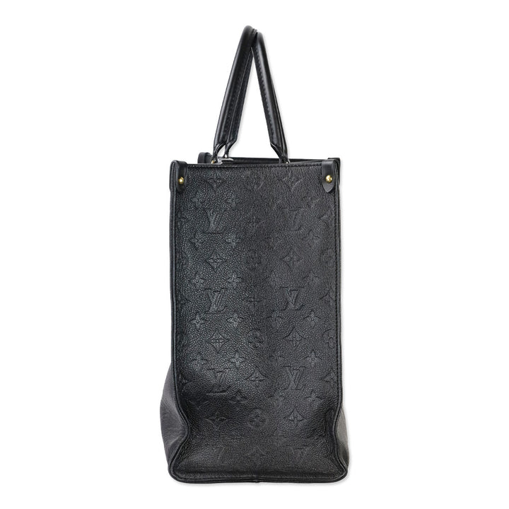 Louis Vuitton Black Monogram Empreinte Leather OnTheGo GM Tote