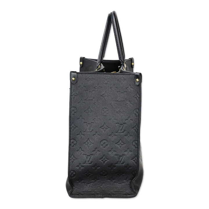 Louis Vuitton Black Monogram Empreinte Leather OnTheGo GM Tote