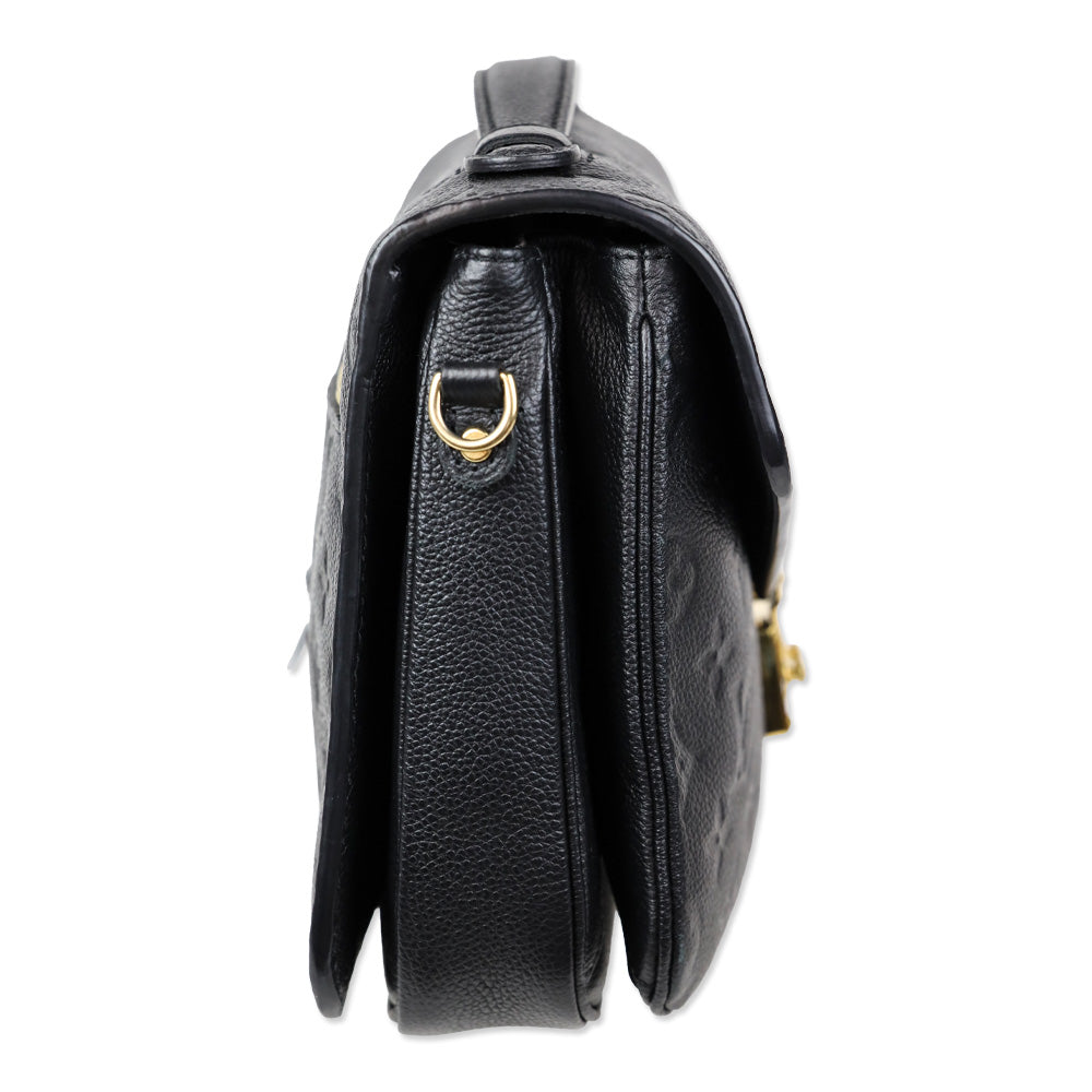 Louis Vuitton Black Monogram Empreinte Leather Pochette Métis Handbag