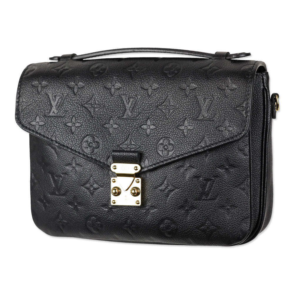 Louis Vuitton Black Monogram Empreinte Leather Pochette Métis Handbag